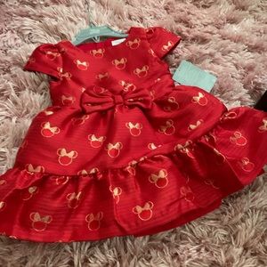 Minnie Mouse Holiday Dress for Baby 12-18 Months NWT